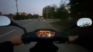 Покатушка на хонда дио 27. ДПС!