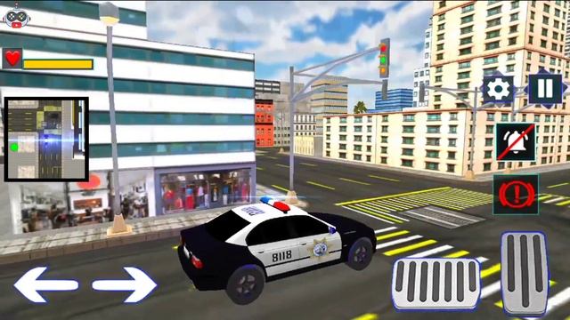 US Police Car Driving Chase Simulator - Police Car Game - Android Gameplay. смотреть онлайн