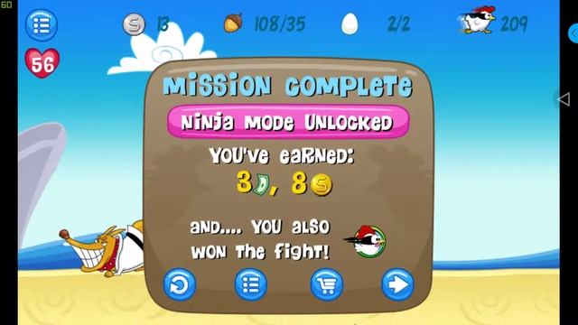Ninja Chicken Beach???геймплей игры HD ᴴᴰ смотреть онлайн