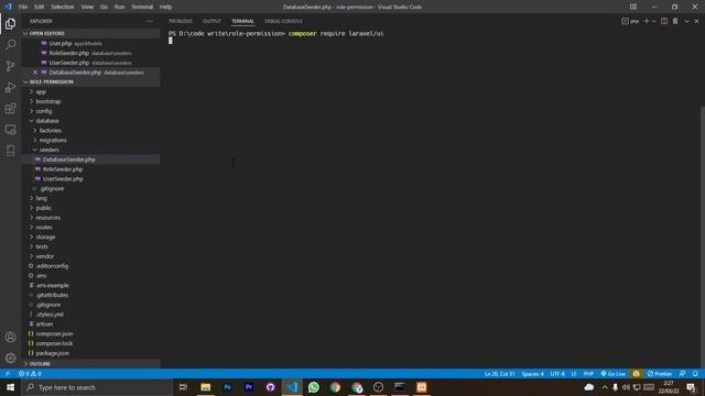 Set up Laravel Role Permission and Laravel ui | Indonesia смотреть онлайн