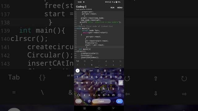 Program How to delete the first node in a circular linked list by using c language||Data Structure смотреть онлайн