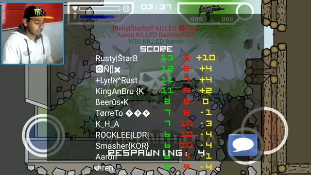 Mini Militia Tournament + Sniper Mod 12 players FFA CRAZY Gameplay | Doodle Army 2: Mini Militia #6 смотреть онлайн