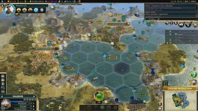 Рост города и шифт-ходы в Sid Meier's Civilization V смотреть онлайн