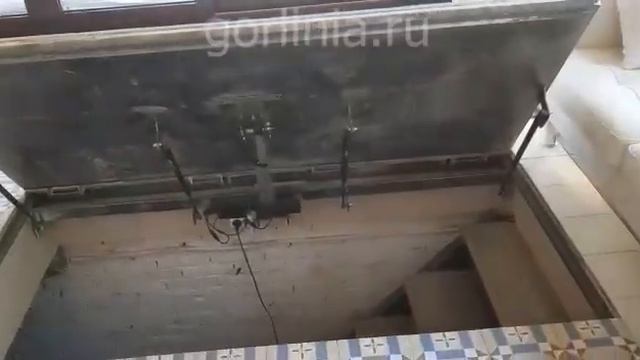 Умный люк в подвал с электроприводом под плитку на пульте смотреть онлайн
