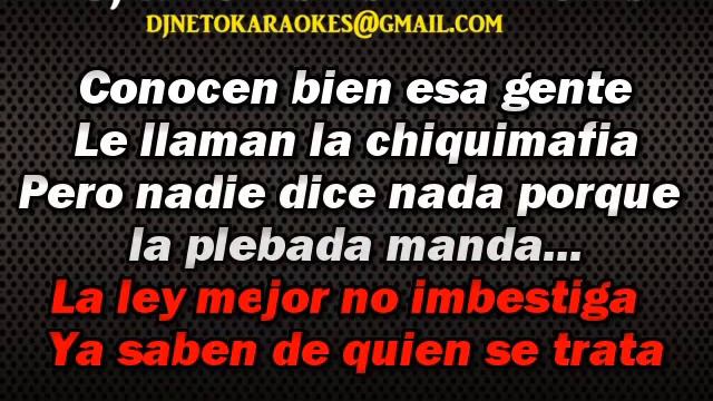 Los chiquinarcos Karaoke Demo El Tigrillo Palma смотреть онлайн