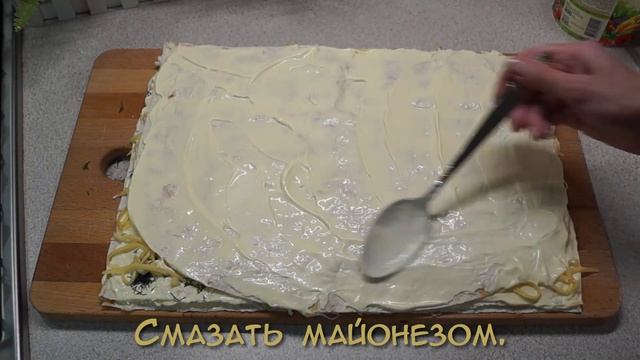 Рулет "Мимоза" - любимый салат, завёрнутый в лаваш ? смотреть онлайн