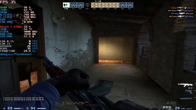 GeForce 9500 GT - TEST CS:GO смотреть онлайн