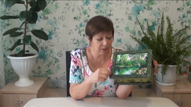 МК по декупажу: Фирдаус Батдалова Шкатулка "Родные просторы" смотреть онлайн