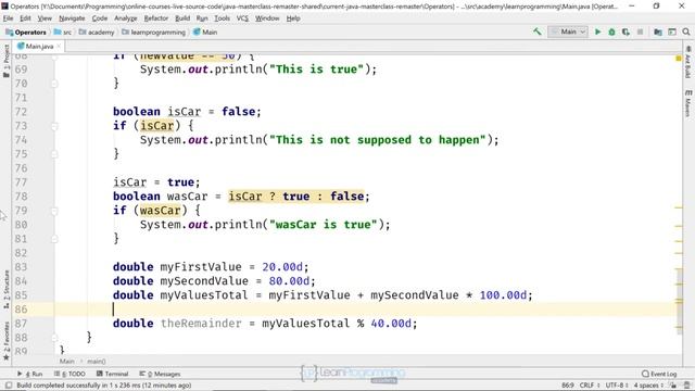 C @ 22 Operator Precedence and Operator Challenge смотреть онлайн