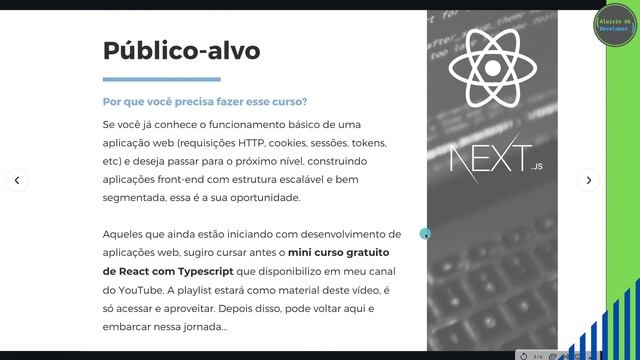 CURSO PRÁTICO | DIRETO AO PONTO | REACT E NEXT.JS ESSENCIAL COM TYPESCRIPT, TESTES, CODE SPLITTING смотреть онлайн