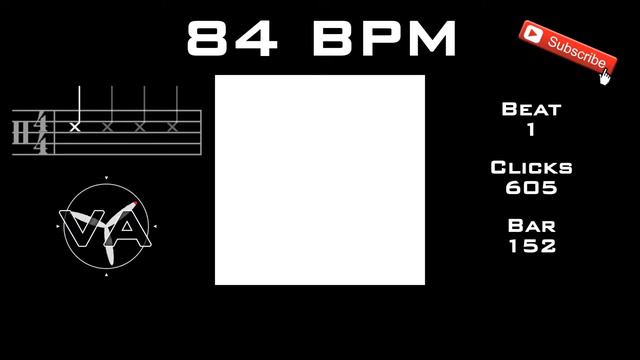 84 BPM Metronome @ 4/4 Bars Counting смотреть онлайн