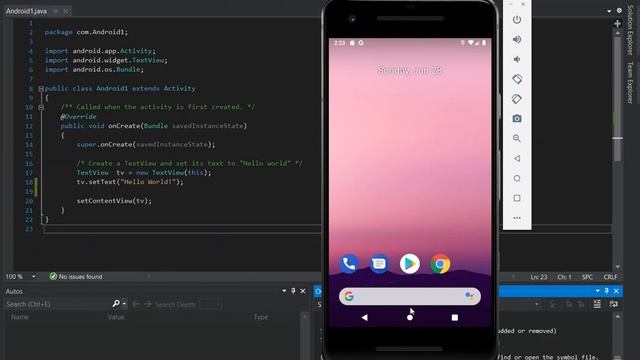 Java Android App in Visual Studio 2019 | Getting Started смотреть онлайн