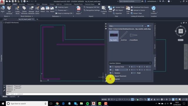 AutoCAD 2D - Insert Command - New Dialogue Box смотреть онлайн