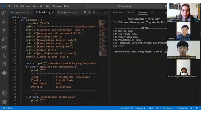 Program Sistem Informasi Perpustakaan Python смотреть онлайн