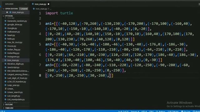 Draw Iron man helmet | Full Python code ||Python Turtle смотреть онлайн