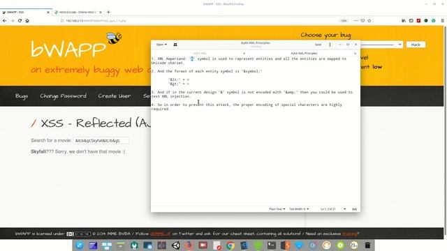 BWAPP - Cross-Site-Scripting - Reflected (AJAX/XML) - #4