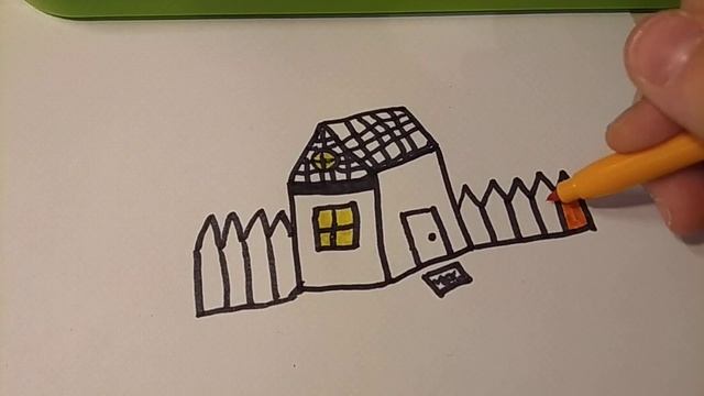 Легко и просто рисуем ДОМИК!!!Рисуйте и наслаждайтесь! смотреть онлайн