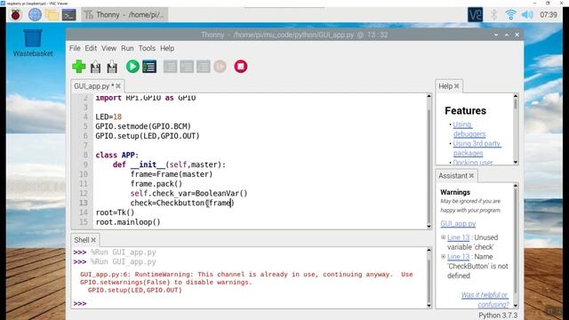 GUI application | Raspberry pi | part 1 | in tamil смотреть онлайн