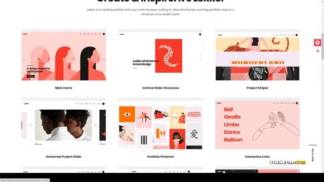 Lekker - Portfolio WordPress Theme portfolio designer portfolio Easy Create Website смотреть онлайн