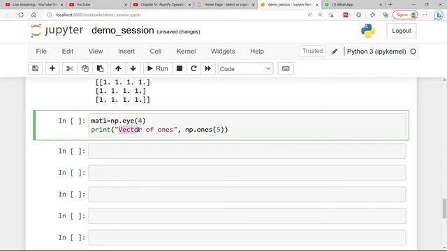 Chapter 51: NumPy Operations using Python смотреть онлайн