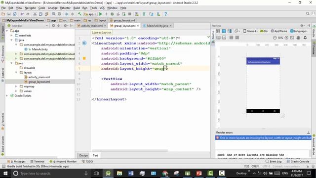 Android Bangla Tutorial 4.27 : expandable listview android studio example смотреть онлайн