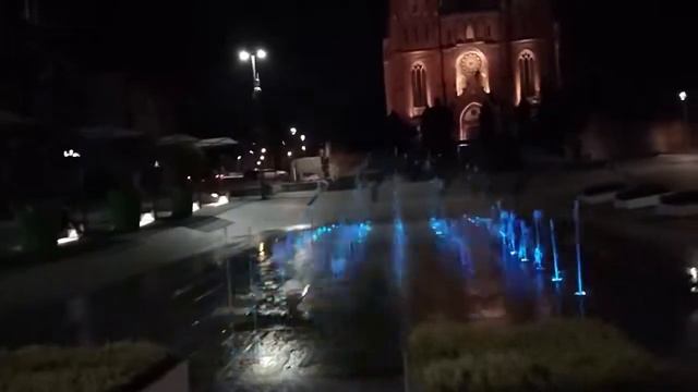 Польша, Город Рыбник, поющий фонтан смотреть онлайн