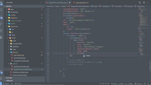 memasang sweetalert dan toaster pada laravel 8 ajax смотреть онлайн