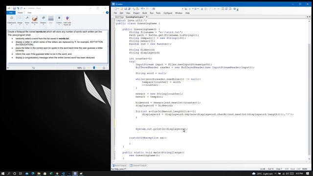 JAVA | GUESSING GAME WITH TEXT FILE смотреть онлайн