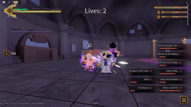 Crazy Diamond + Spin in PvP | КД + спин в пвп [YBA] смотреть онлайн