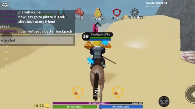 Destroying the Pirate King!!! Roblox Wizard Simulator ep 1 смотреть онлайн
