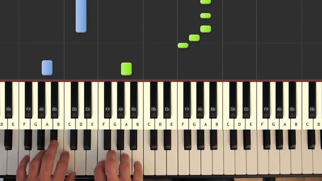 Pirates Of The Caribbean - He's a Pirate - Piano Tutorial Easy - How to Play (synthesia) смотреть онлайн