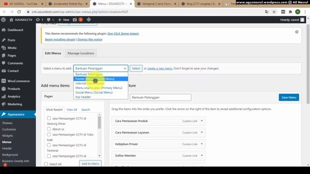 Cara Setting Menu Utama Website di AMP Wordpress смотреть онлайн