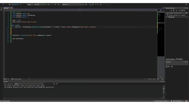 Convert Video To Audio - Python Tkinter App смотреть онлайн