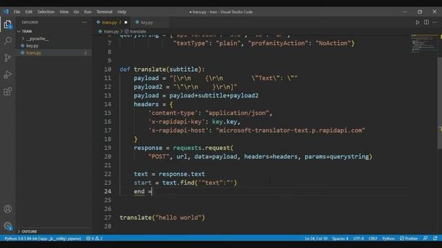 #python movie subtitle translator :ترجمة الافلام باستخدام #بايثون смотреть онлайн