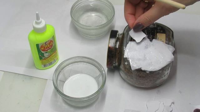 Декор банки кофе бумагой! Мастер класс! смотреть онлайн