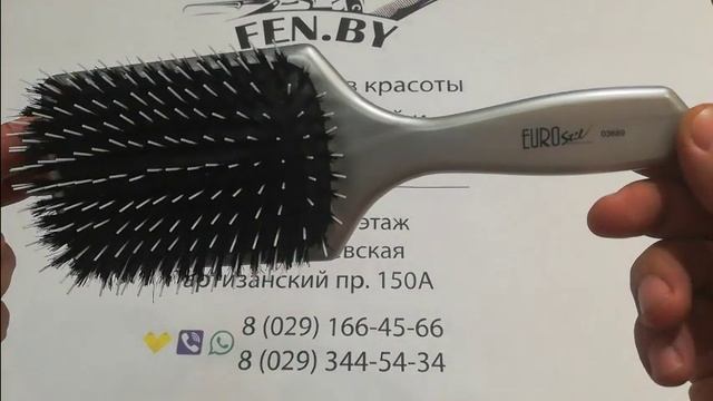 Щетка массажка для волос EUROstil COMBO прямоугольная 03689 смотреть онлайн