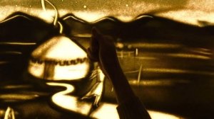 ЗВЕЗДА КОЧЕВНИКА Песочная анимация. Рисование песком