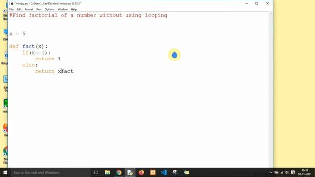 How to find factorial of a number without using looping in python смотреть онлайн