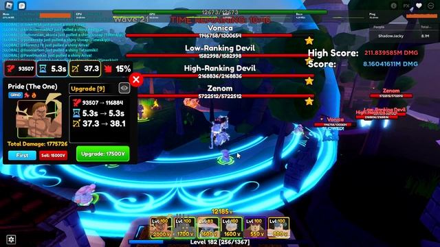 METAL KNIGHT WEEK 16 TOURNAMENT +185m dmg *NO SSS STATS* ANIME ADVENTURE смотреть онлайн