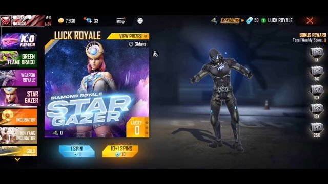 THE FIRST ?? SPIN NEW ? diamond royale ? weapon royale ? free fire смотреть онлайн