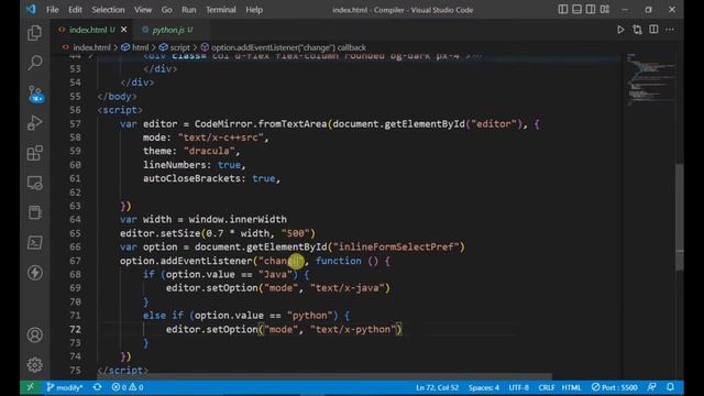 How to change syntax highlighting according to language using codemirror смотреть онлайн