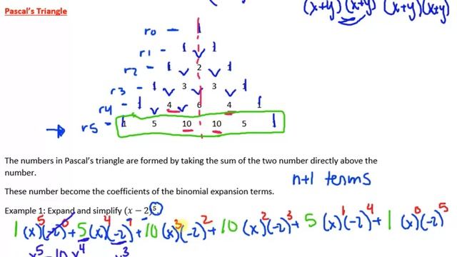 MCR3U 7.7 Pascal's Triangle and Binomial Expansions смотреть онлайн