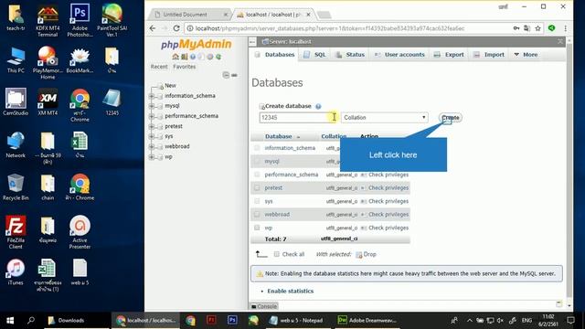 การสร้าง DataBase และ import sql ลงใน php Myadmin ง่ายๆ ใน Dreamweaver cs6 смотреть онлайн