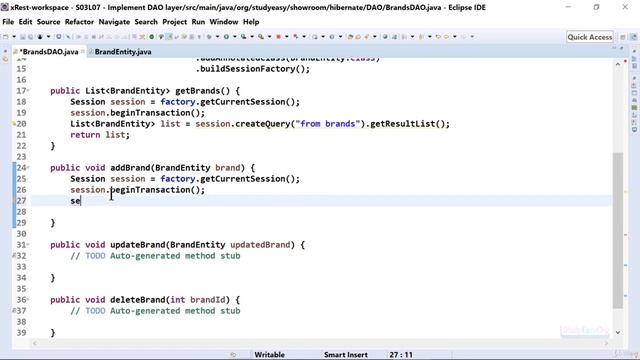 399 Implementing DAO layer смотреть онлайн