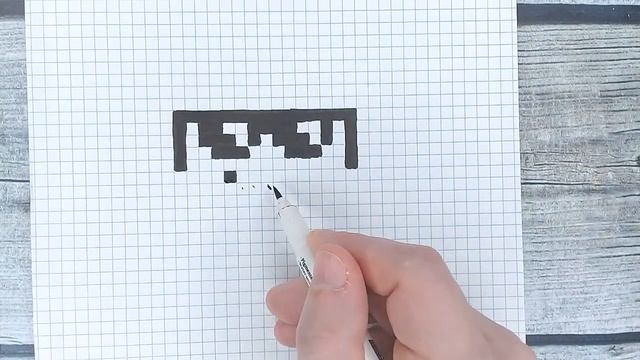 Как нарисовать смайлик по клеточкам / Рисунки по клеточкам СМАЙЛИКИ / Лайк АРТ смотреть онлайн