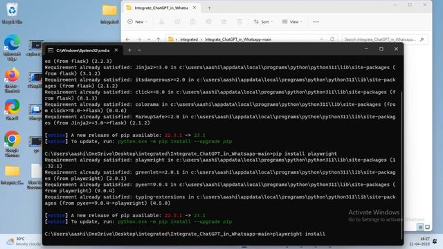 How to integrate ChatGpt with Whatsapp | ChatGpt on WhatsApp using Python смотреть онлайн