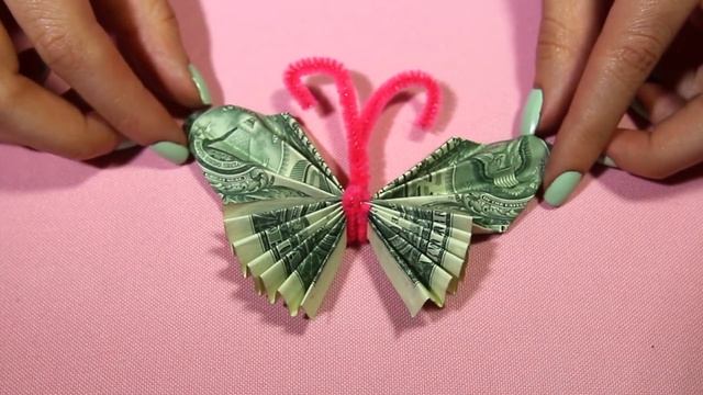 DIY Dollar Bill Butterfly Bouquet - Pinterest Inspired || Lucykiins смотреть онлайн