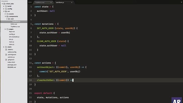 #8 Handling the Logout with Local storage and Vuex смотреть онлайн