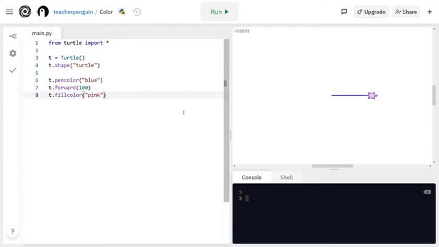 Color with Python Turtle | Penguin Coding School Tutorial #3 смотреть онлайн