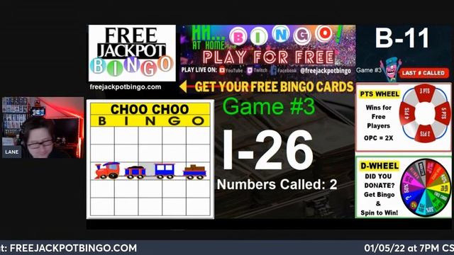 FREE TO PLAY LIVE BINGO GAME - 1/5/22 at 7PM CST смотреть онлайн